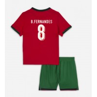 Dres Portugalsko Bruno Fernandes #8 Domáci pre deti ME 2024 Krátky Rukáv (+ trenírky)